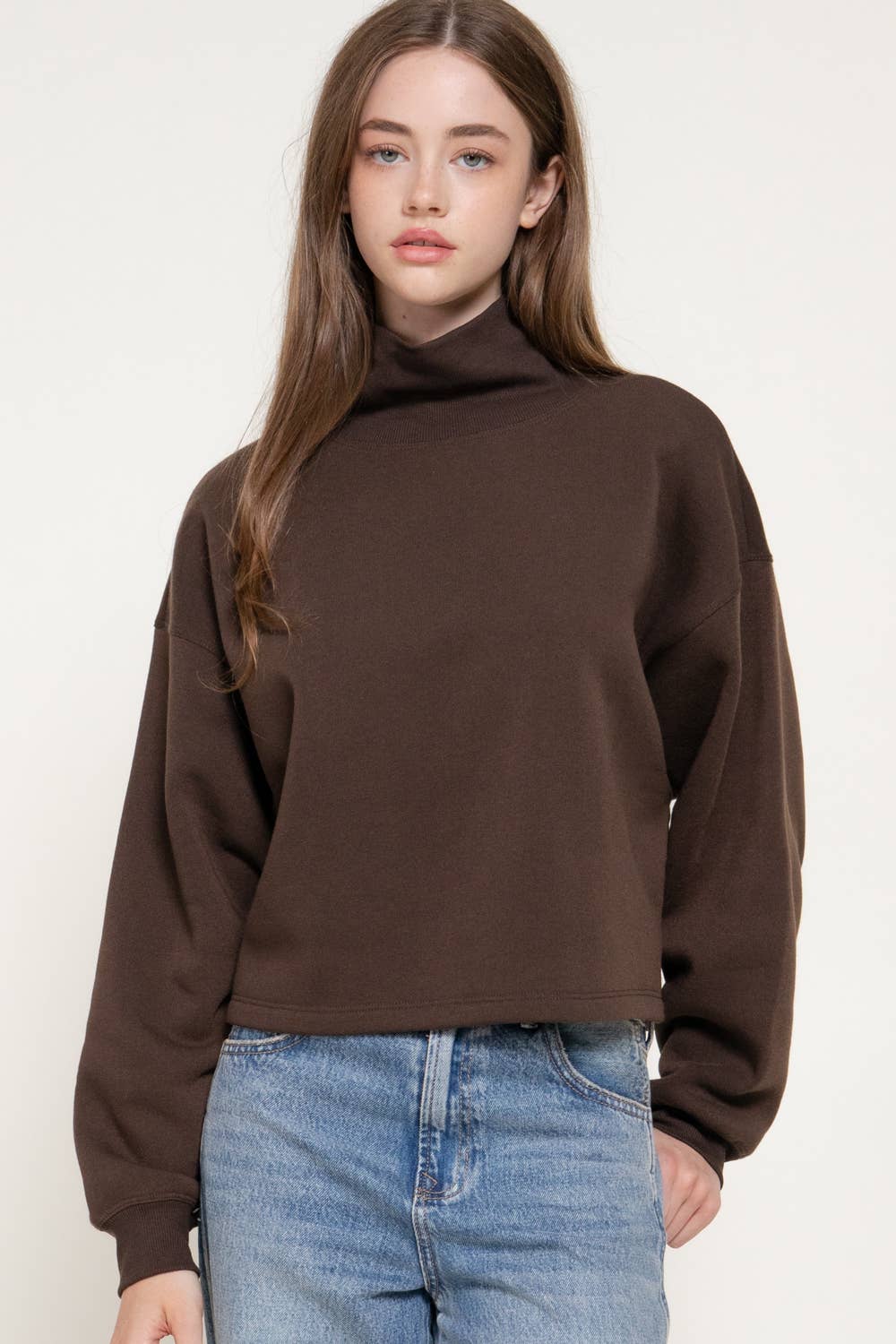 Ivy Mock Neck Sweatshirt