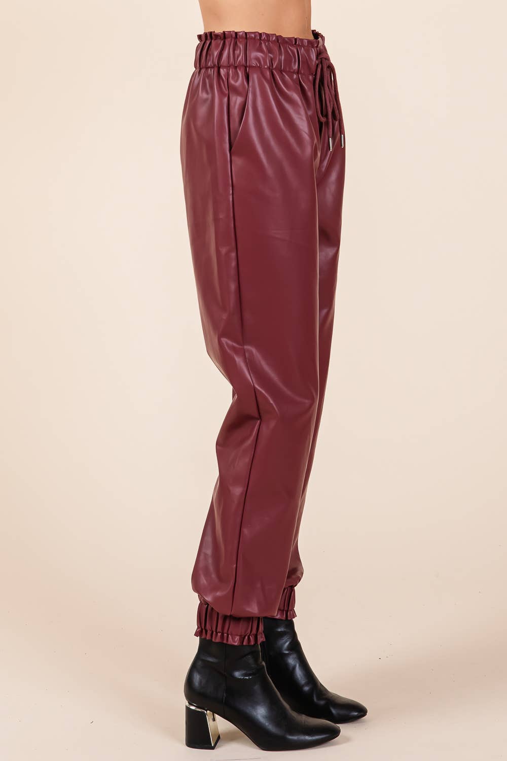 Faux Leather Jogger Pants FINAL SALE