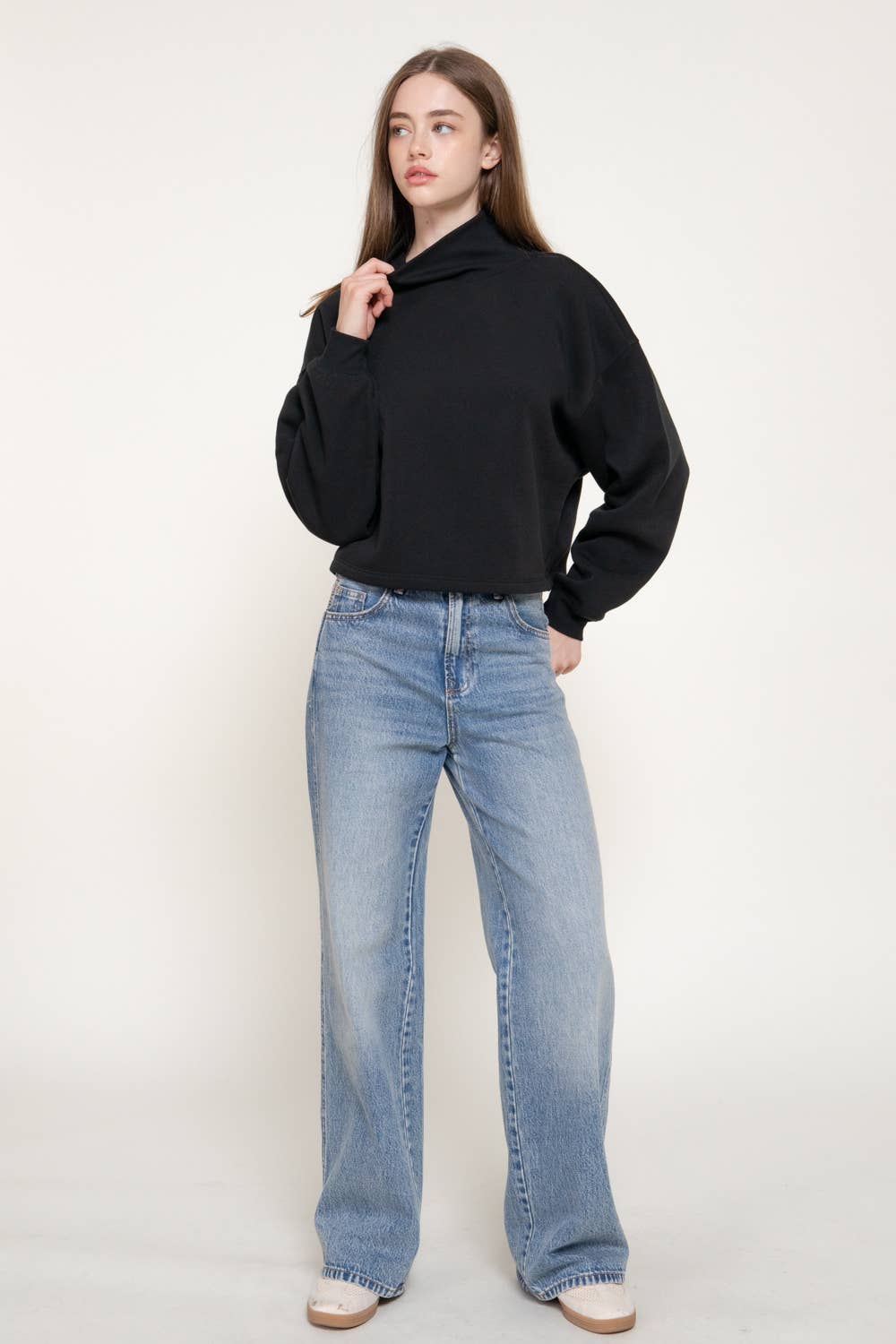 Ivy Mock Neck Sweatshirt