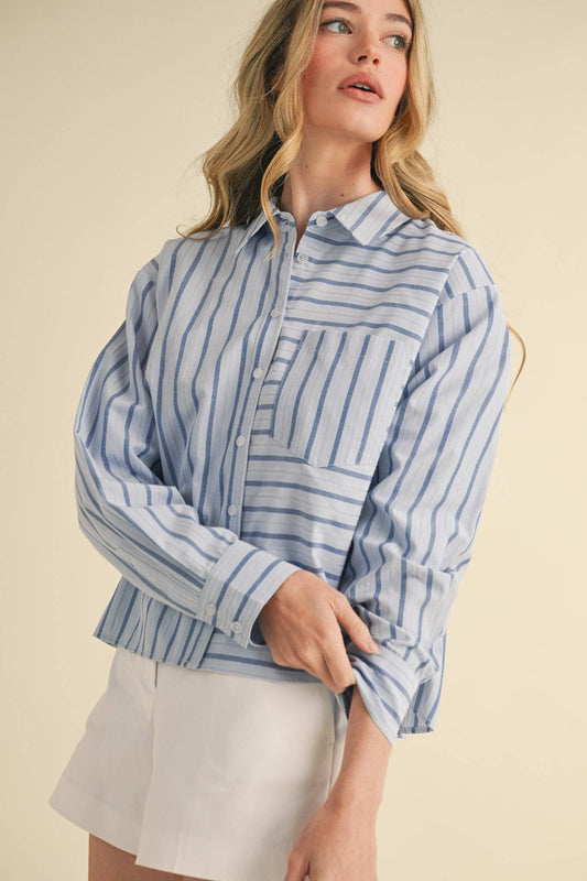 Monica button down shirt