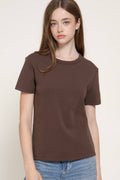 Short Sleeve Round Neck Soft Knit Jersey Top
