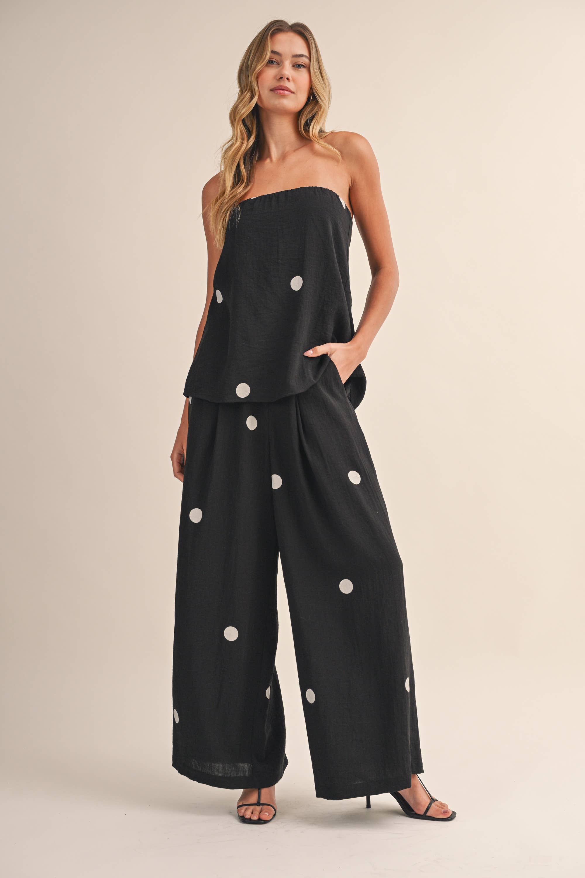 Maya polka dot set