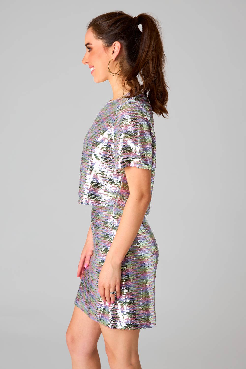 Spicy Breakfast Club Sequin Top And Skirt Set FINAL SALE