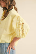 CATERINA BUBBLE SLEEVE TOP